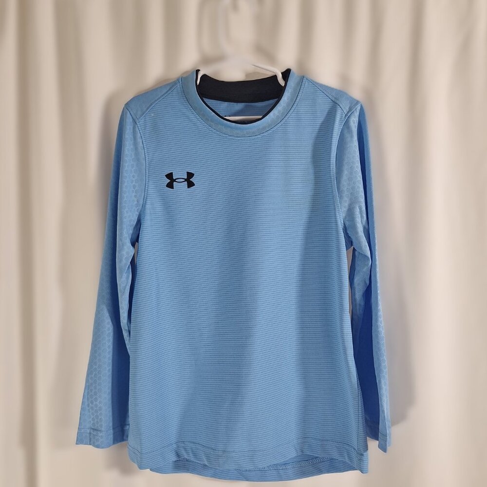 Under Armour Boys Wall Goalkeeper Jersey Carolina Blue XS Goalie NWT